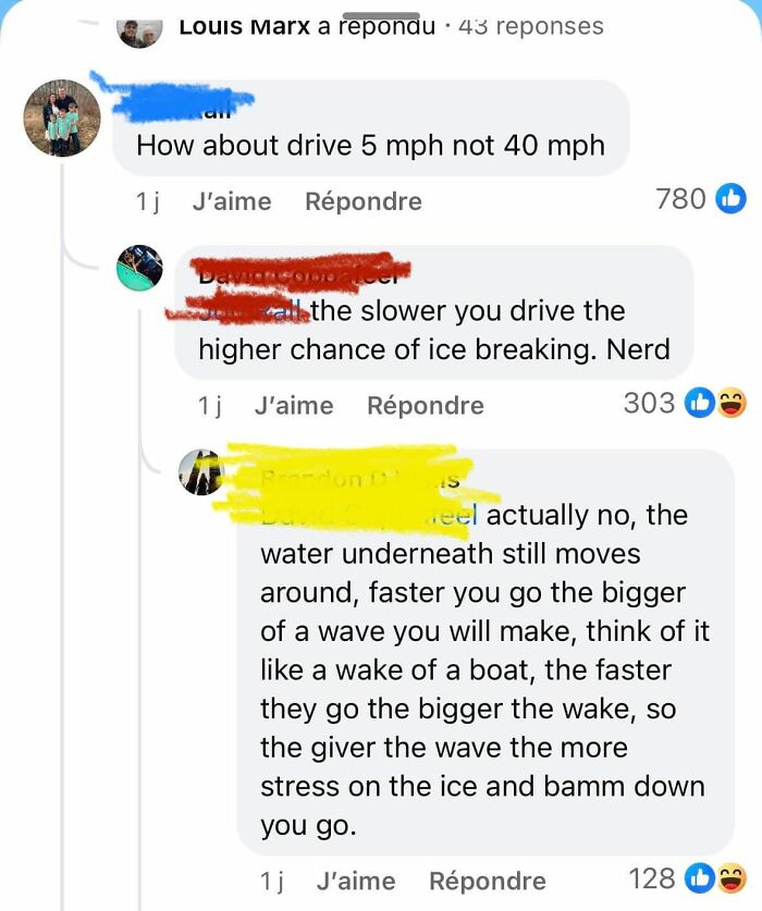 Screenshot of an online group shaming overconfident know-it-alls incorrectly correcting others in a social media thread.