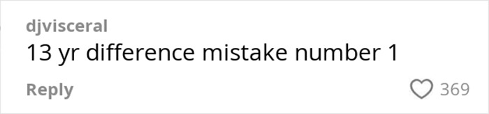 Comment on TikTok about a woman's date with a 43-year-old, highlighting a 13-year age difference as a red flag. Comment on TikTok about a woman's date with a 43-year-old, highlighting a 13-year age difference as a red flag.