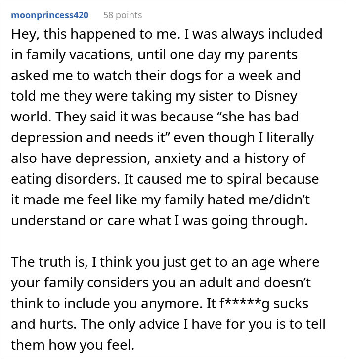 "I Cried So Much I Had Cramps": Woman Freaks Over Family Vacation, People Tell Her To Grow Up "I Cried So Much I Had Cramps": Woman Freaks Over Family Vacation, People Tell Her To Grow Up