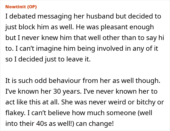 Text post from Reddit user Nowtinit discussing a woman’s flaky behavior and missed wedding with a malicious voicemail. Text post from Reddit user Nowtinit discussing a woman’s flaky behavior and missed wedding with a malicious voicemail.