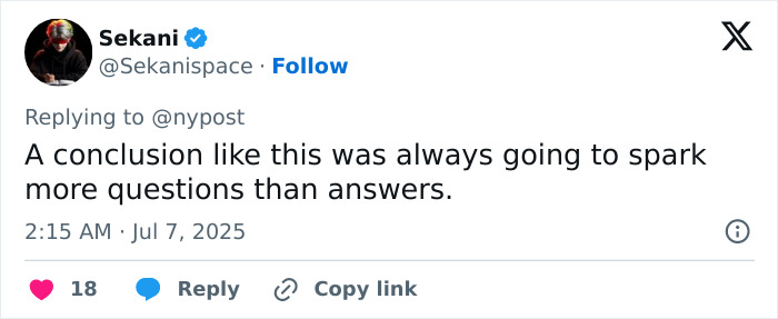Screenshot of a tweet discussing the missing minutes in Epstein jail video fueling doubts about him acting alone. Screenshot of a tweet discussing the missing minutes in Epstein jail video fueling doubts about him acting alone.