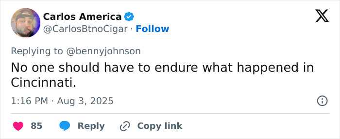 Screenshot of a tweet expressing concern over a violent Cincinnati brawl where a mom was brutally punched and knocked out. Screenshot of a tweet expressing concern over a violent Cincinnati brawl where a mom was brutally punched and knocked out.