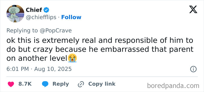 Screenshot of a tweet discussing a singer abruptly stopping concert after spotting an irresponsible mom, sparking internet debate. Screenshot of a tweet discussing a singer abruptly stopping concert after spotting an irresponsible mom, sparking internet debate.