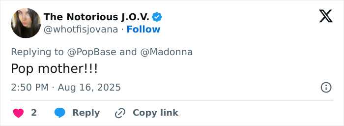 Screenshot of a tweet reacting to Madonna hitting retirement age and following her 29YO boyfriend's cosmetic change advice. Screenshot of a tweet reacting to Madonna hitting retirement age and following her 29YO boyfriend's cosmetic change advice.