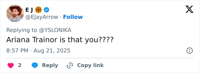 Screenshot of a Twitter reply questioning if the singer Meghan Trainor appears unrecognizable in a new video. Screenshot of a Twitter reply questioning if the singer Meghan Trainor appears unrecognizable in a new video.