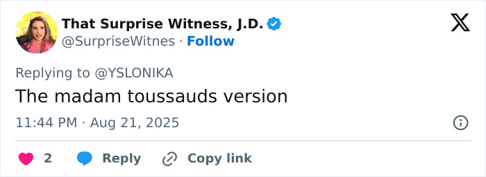 Tweet by That Surprise Witness, J.D. commenting on an unrecognizable Meghan Trainor in a new video that stunned fans. Tweet by That Surprise Witness, J.D. commenting on an unrecognizable Meghan Trainor in a new video that stunned fans.
