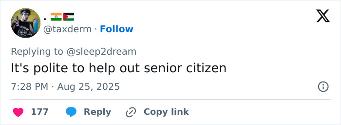 Tweet on social media discussing a polite gesture, related to Tom Cruise brutally roasted after candid photo with Ana de Armas. Tweet on social media discussing a polite gesture, related to Tom Cruise brutally roasted after candid photo with Ana de Armas.