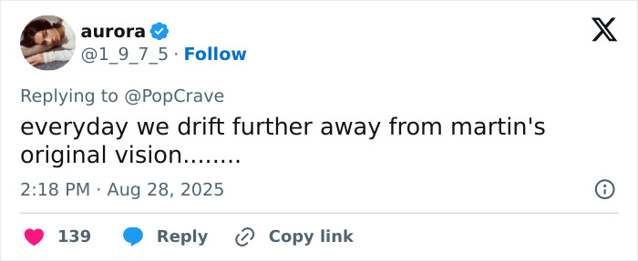 Tweet screenshot showing a user commenting on Miley Cyrus' body paint campaign for Maison Margiela sparking debate online. Tweet screenshot showing a user commenting on Miley Cyrus' body paint campaign for Maison Margiela sparking debate online.