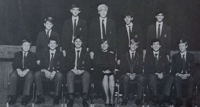 Black and white group photo of young men in school uniforms and a woman seated in the center, related to Kenyan man Elon Musk claim. Black and white group photo of young men in school uniforms and a woman seated in the center, related to Kenyan man Elon Musk claim.