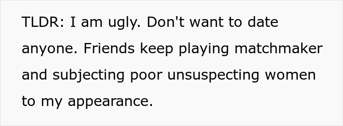 Self-Proclaimed “Unattractive” Man Vents How He’s Forced By Friends To Date, Update Shocks Everyone Self-Proclaimed “Unattractive” Man Vents How He’s Forced By Friends To Date, Update Shocks Everyone