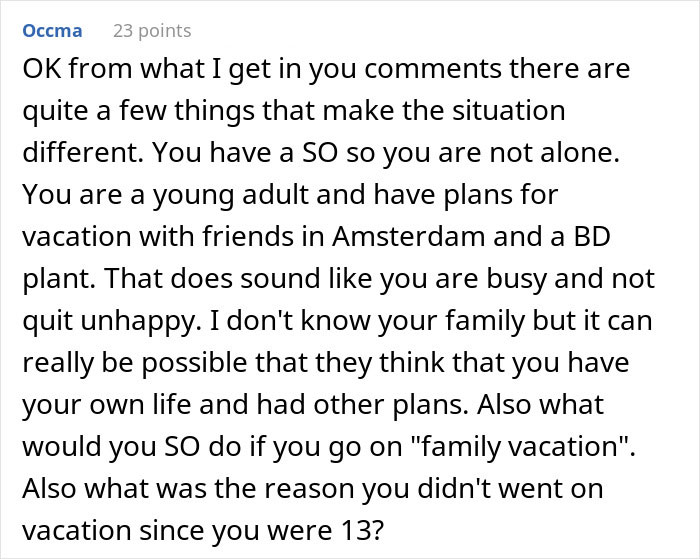"I Cried So Much I Had Cramps": Woman Freaks Over Family Vacation, People Tell Her To Grow Up "I Cried So Much I Had Cramps": Woman Freaks Over Family Vacation, People Tell Her To Grow Up