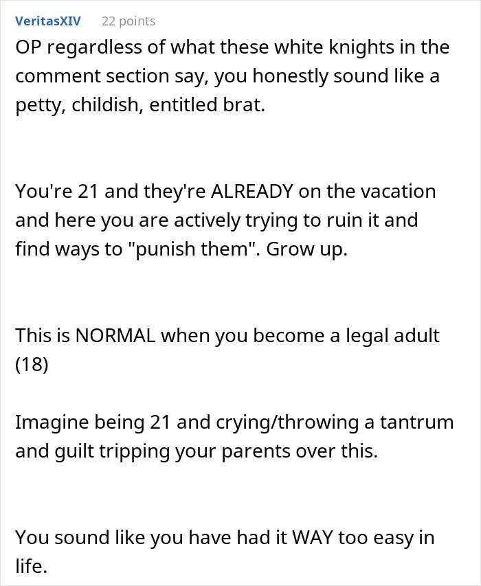 "I Cried So Much I Had Cramps": Woman Freaks Over Family Vacation, People Tell Her To Grow Up "I Cried So Much I Had Cramps": Woman Freaks Over Family Vacation, People Tell Her To Grow Up
