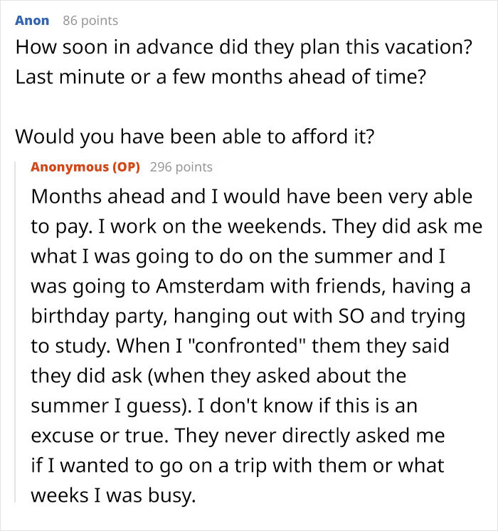 "I Cried So Much I Had Cramps": Woman Freaks Over Family Vacation, People Tell Her To Grow Up "I Cried So Much I Had Cramps": Woman Freaks Over Family Vacation, People Tell Her To Grow Up