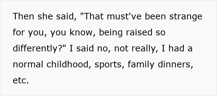 Text excerpt showing a tense conversation hinting at family dinner chaos after racist insults toward daughter’s girlfriend’s parents. Text excerpt showing a tense conversation hinting at family dinner chaos after racist insults toward daughter’s girlfriend’s parents.