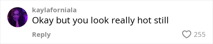 TikTok comment from user kaylaforniala complimenting a mom with over 30 tattoos in an online debate. TikTok comment from user kaylaforniala complimenting a mom with over 30 tattoos in an online debate.