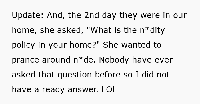 Couple hosting old friend faces wild and unexpected requests disrupting their home and comfort. Couple hosting old friend faces wild and unexpected requests disrupting their home and comfort.