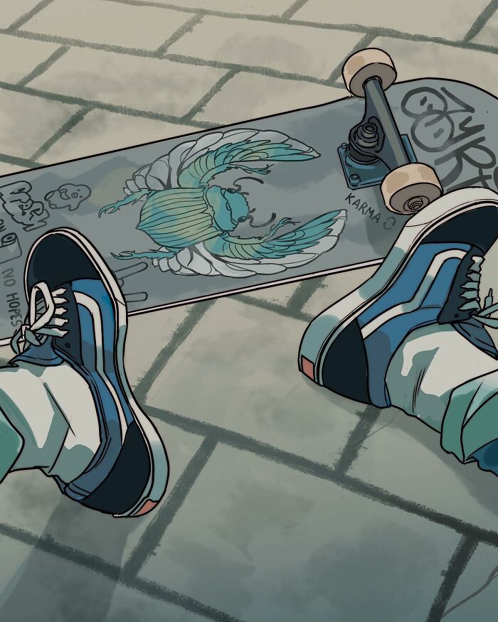 Young hero taking a selfie wearing a hoodie with a glowing skeleton design, showcasing Gabriel Picolo's Teen Titans visual storytelling.