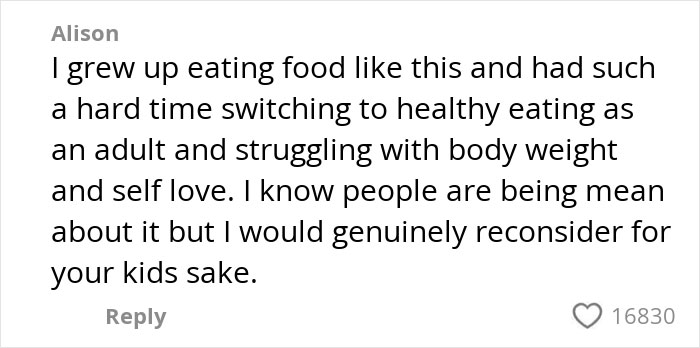 Comment from Alison about challenges switching to healthy eating and concerns for kids shared in an American family grocery haul discussion. Comment from Alison about challenges switching to healthy eating and concerns for kids shared in an American family grocery haul discussion.