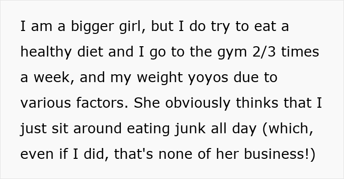 Text about a woman explaining her weight struggles and being told to lose weight by a good friend after many years. Text about a woman explaining her weight struggles and being told to lose weight by a good friend after many years.