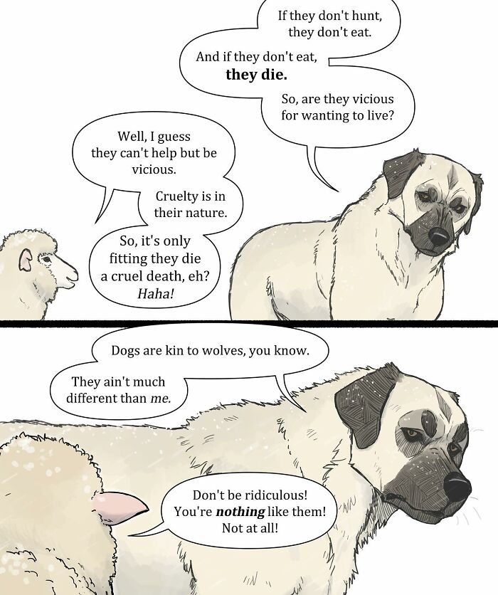 Illustrated comic of a cat and dog in a snowy scene, showcasing Pet Foolery humor and relatable pet moments.