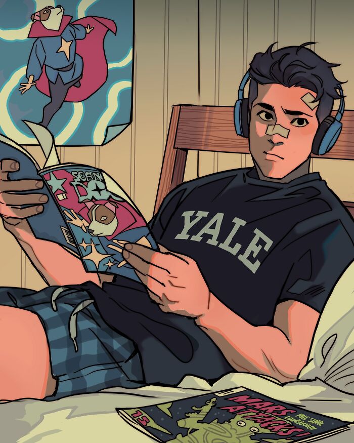 Teen Titans characters in a laundry room scene, showcasing Gabriel Picolo’s relatable young heroes through visual storytelling.