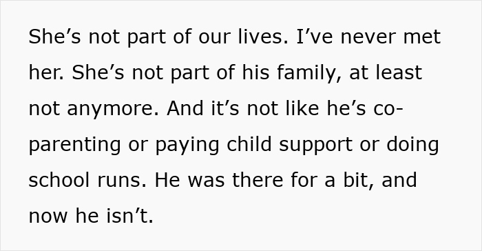 Text excerpt about a fiance and non-biological child relationship, highlighting family and support dynamics. Text excerpt about a fiance and non-biological child relationship, highlighting family and support dynamics.