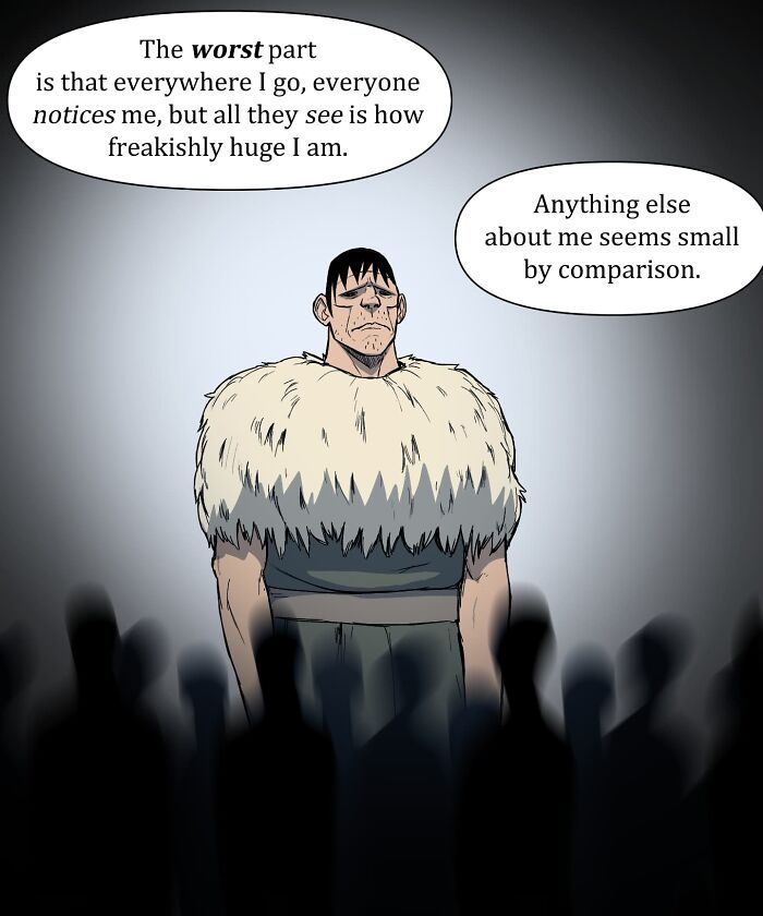 Comic scene from Pet Foolery showing two men in a forest, one writing in a book while the other talks and questions him.