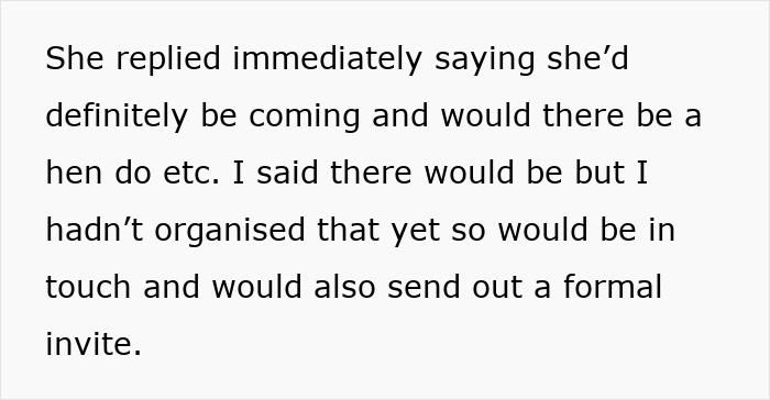 Text excerpt showing a woman suddenly turning flaky and missing her friend’s wedding with mention of a malicious voicemail. Text excerpt showing a woman suddenly turning flaky and missing her friend’s wedding with mention of a malicious voicemail.