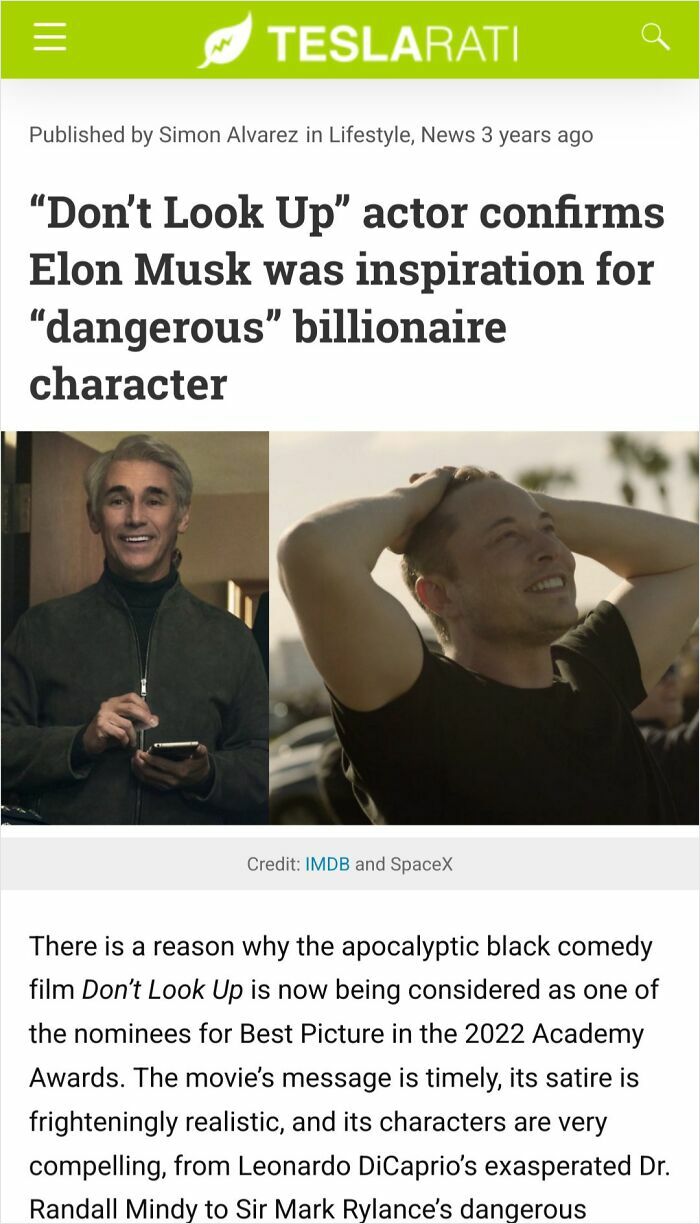 Two images side by side showing a character inspired by Elon Musk and Elon Musk smiling outdoors, aged like wine prediction.