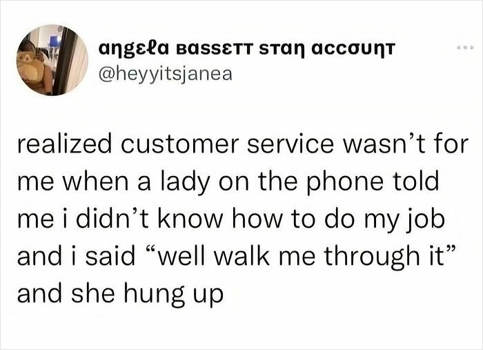 Customer service work meme showing a funny exchange highlighting challenges in a job, fitting work memes for everyone ready to retire.