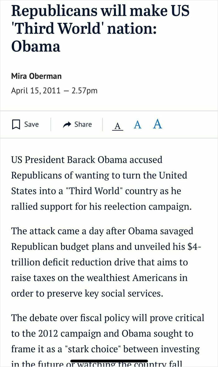 Screenshot of an article predicting US decline, showcasing aged like wine accurate political predictions.