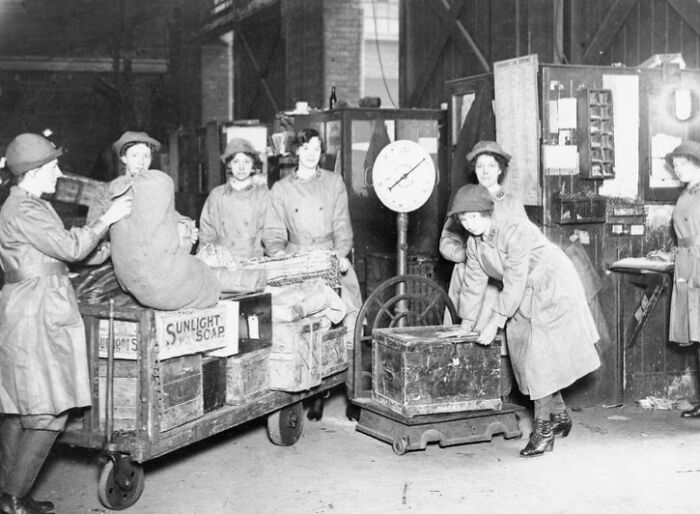 Women working in a factory during WWI, showcasing their pivotal roles and contributions to the war effort.