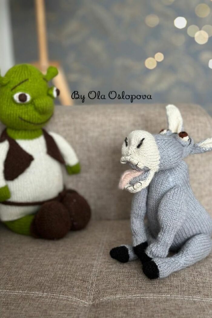 Shrek Forever After: I Knitted Donkey And Shrek