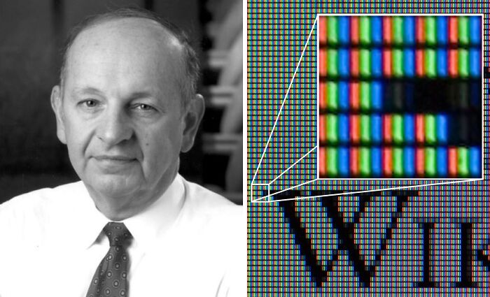 Inventor of the LCD screen shown in close-up, highlighting everyday inventions and the brilliant minds behind them.