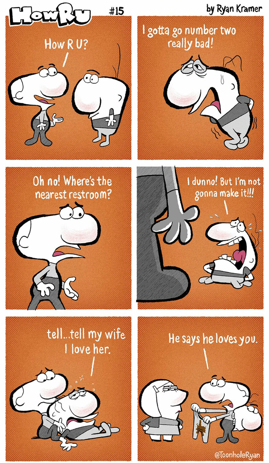 Twist-Tastic Laughs: Ryan Kramer’s Comics That Flip The Mundane On Its Head