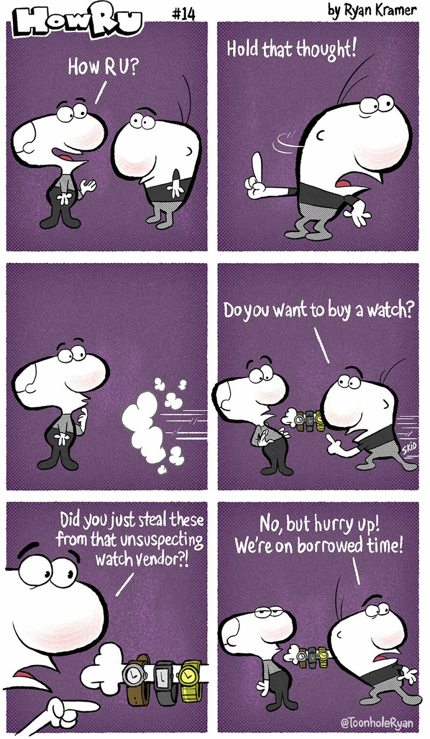 Twist-Tastic Laughs: Ryan Kramer’s Comics That Flip The Mundane On Its Head