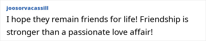 Fan comment expressing hope that Shakira and Chris Martin remain friends despite romance speculation after an emotional onstage moment. Fan comment expressing hope that Shakira and Chris Martin remain friends despite romance speculation after an emotional onstage moment.