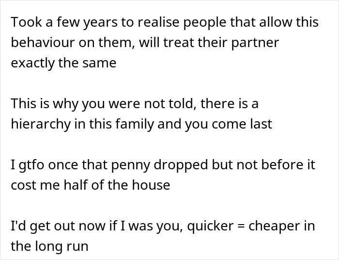 Text excerpt discussing relationship dynamics after a man secretly invites his parents, causing tension with his girlfriend. Text excerpt discussing relationship dynamics after a man secretly invites his parents, causing tension with his girlfriend.