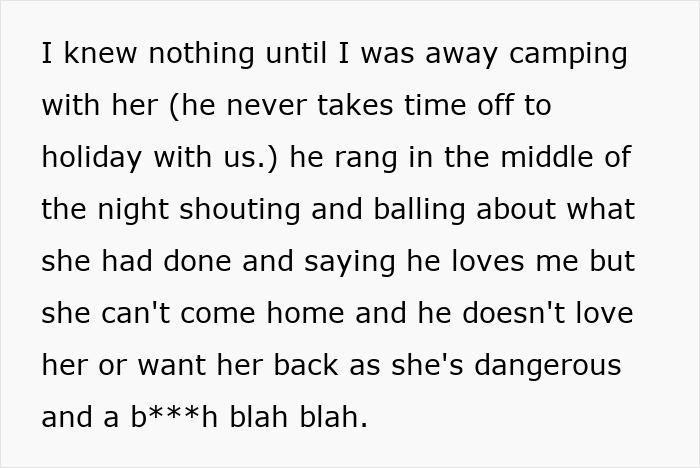 Text excerpt showing a daughter found dad cheating texts revealing anger and denied feelings in a late-night call. Text excerpt showing a daughter found dad cheating texts revealing anger and denied feelings in a late-night call.