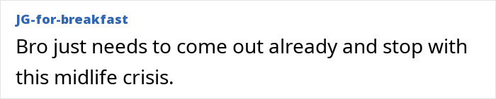 User comment on online forum about midlife crisis, related to Will Smith mocked over faking crowds with AI discussions. User comment on online forum about midlife crisis, related to Will Smith mocked over faking crowds with AI discussions.