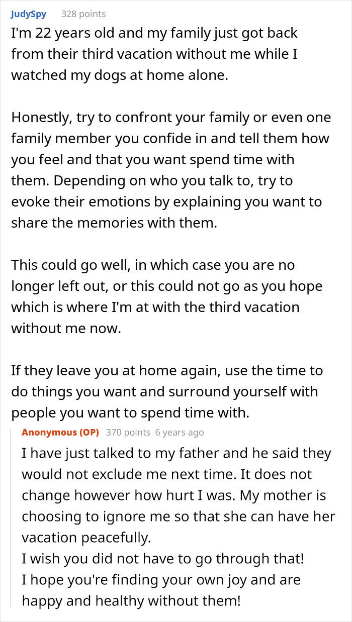 "I Cried So Much I Had Cramps": Woman Freaks Over Family Vacation, People Tell Her To Grow Up "I Cried So Much I Had Cramps": Woman Freaks Over Family Vacation, People Tell Her To Grow Up