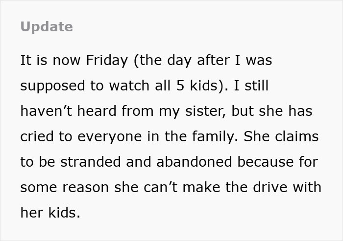 Sister Lies About Road Trip Plans, Then Cries To The Whole Family When Her Sister Leaves