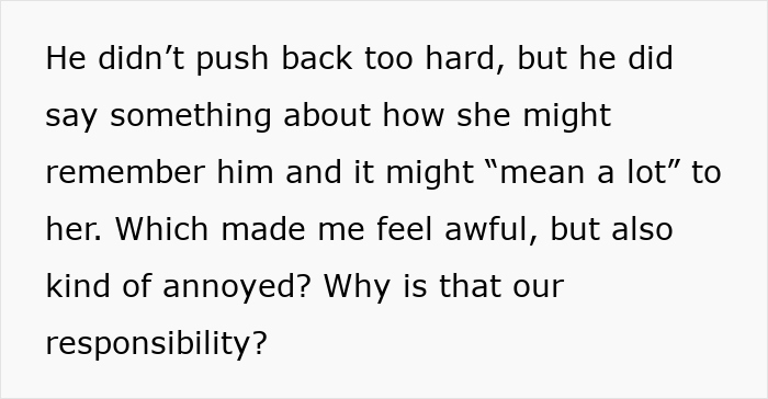 Text excerpt discussing feelings and responsibility related to a fiance and non biological child wedding situation. Text excerpt discussing feelings and responsibility related to a fiance and non biological child wedding situation.