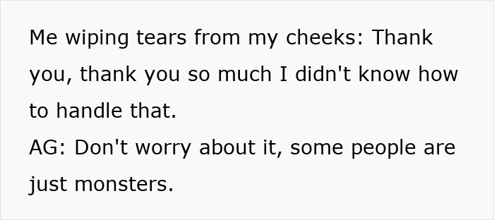Text message exchange showing someone wiping tears and expressing gratitude, referencing a kid stealing a blind cane. Text message exchange showing someone wiping tears and expressing gratitude, referencing a kid stealing a blind cane.