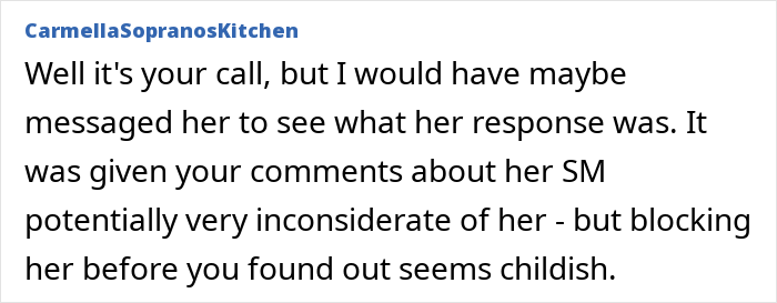 Forum post text discussing a woman’s flaky behavior and a malicious voicemail regarding missing a friend’s wedding. Forum post text discussing a woman’s flaky behavior and a malicious voicemail regarding missing a friend’s wedding.