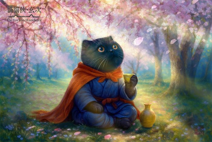 The Earless Wanderer: A Sip Beneath The Cherry Blossoms