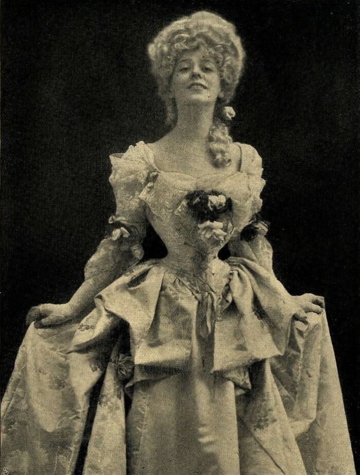 Woman dressed in historical gown with elaborate hairstyle illustrating beauty standards changed throughout history.