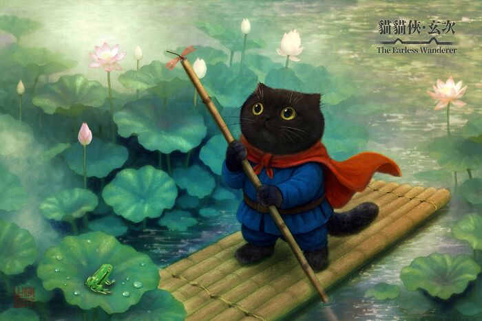 The Earless Wanderer: Drifting Through Lotus Dreams