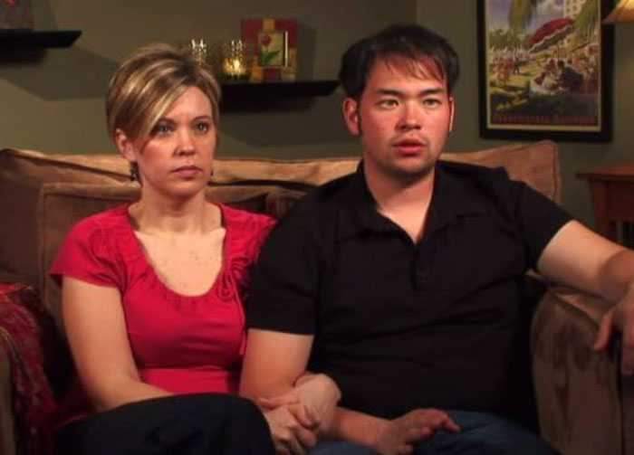 Reality star Kate Gosselin sitting with a man on a couch, looking serious amid nursing career news. Reality star Kate Gosselin sitting with a man on a couch, looking serious amid nursing career news.