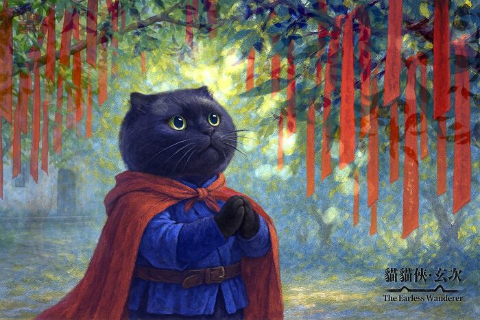 The Earless Wanderer: Prayer Beneath The Crimson Ribbons